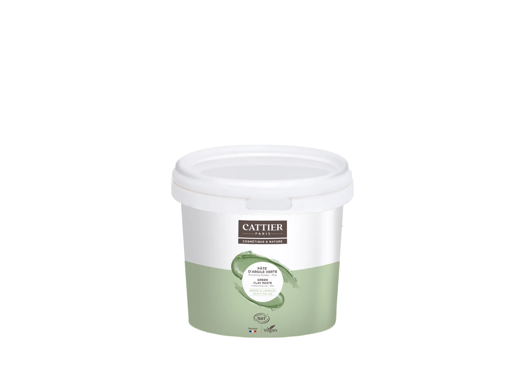 Visuel pot argile verte prete a l'emploi Cattier