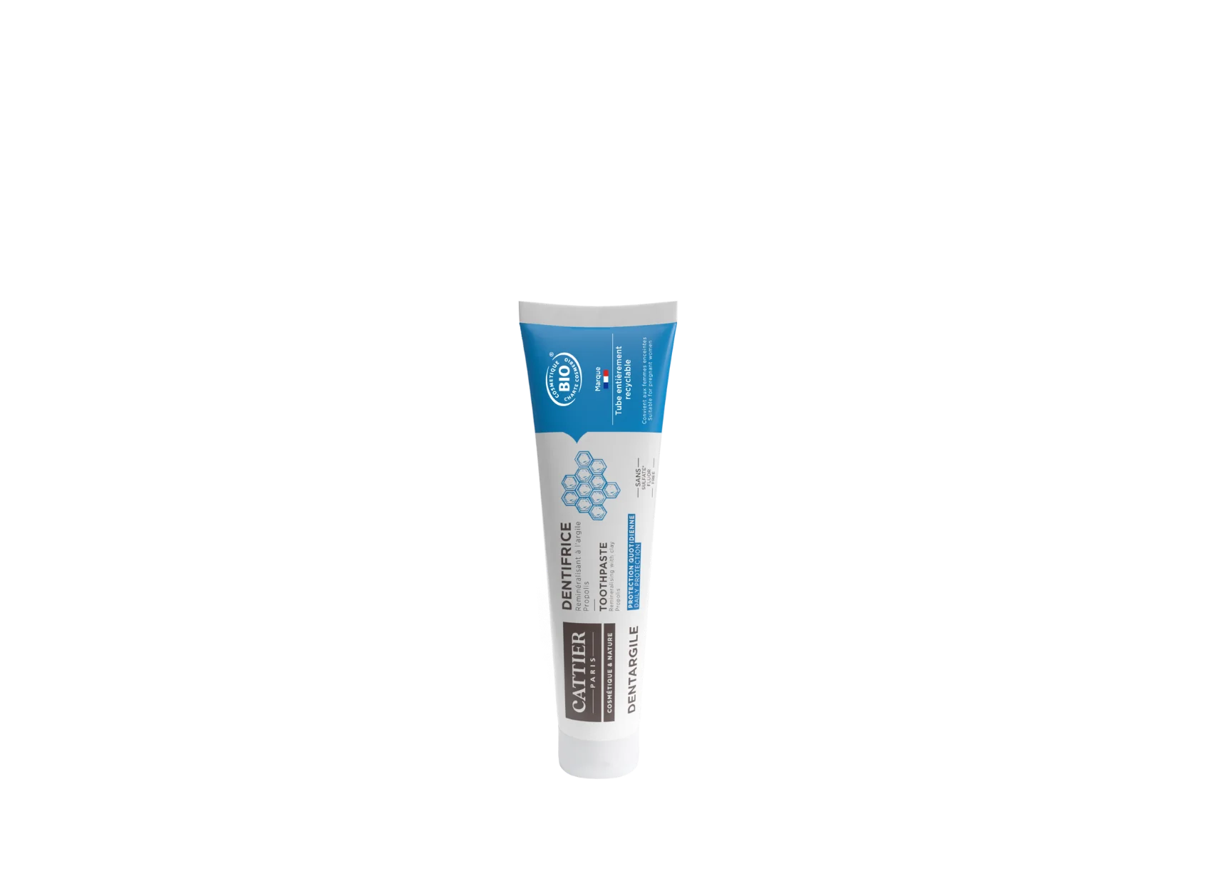 Visuel tube dentifrice dentargile propolis Cattier