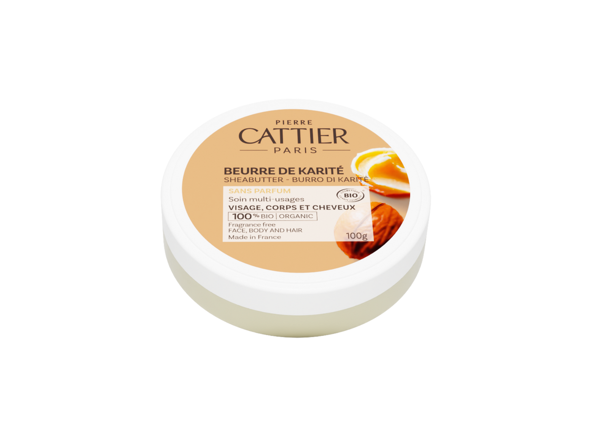 Visuel packshot du beurre de karité sans parfum bio Cattier
