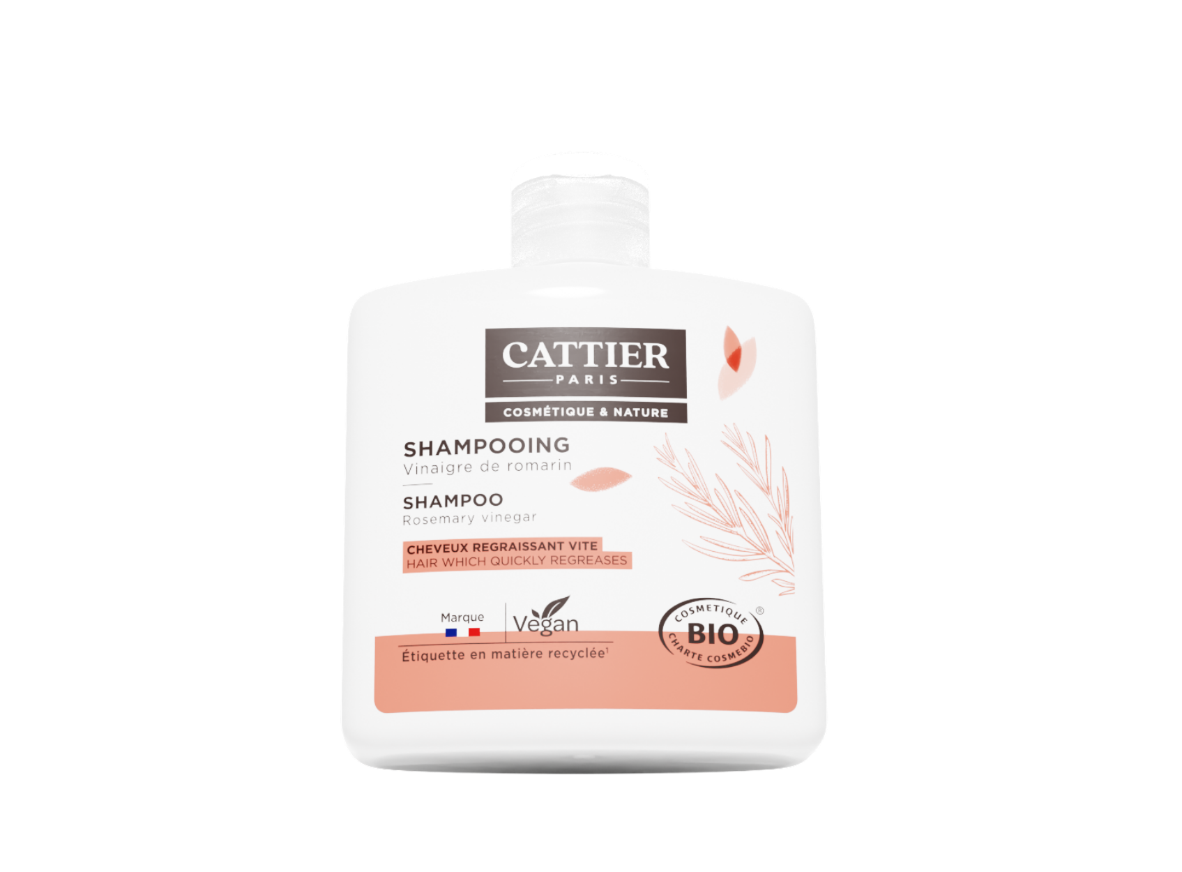 Shampoing Cheveux regraissant vite - Vinaigre de romarin