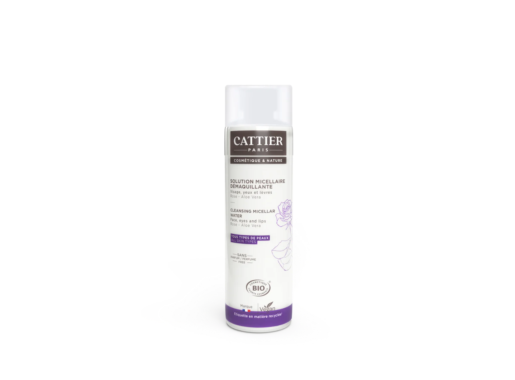 Visuel flacon solution micellaire demaquillante Cattier