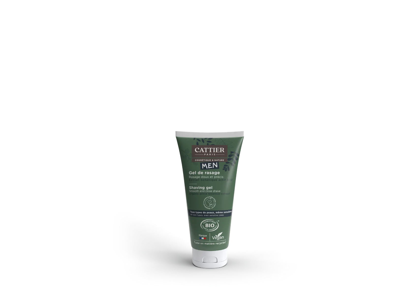 Visuel tube gel de rasage homme Cattier