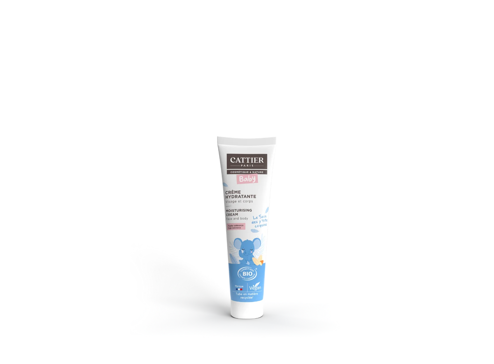 Visuel tube crème hydratante visage et corps  bebe Cattier