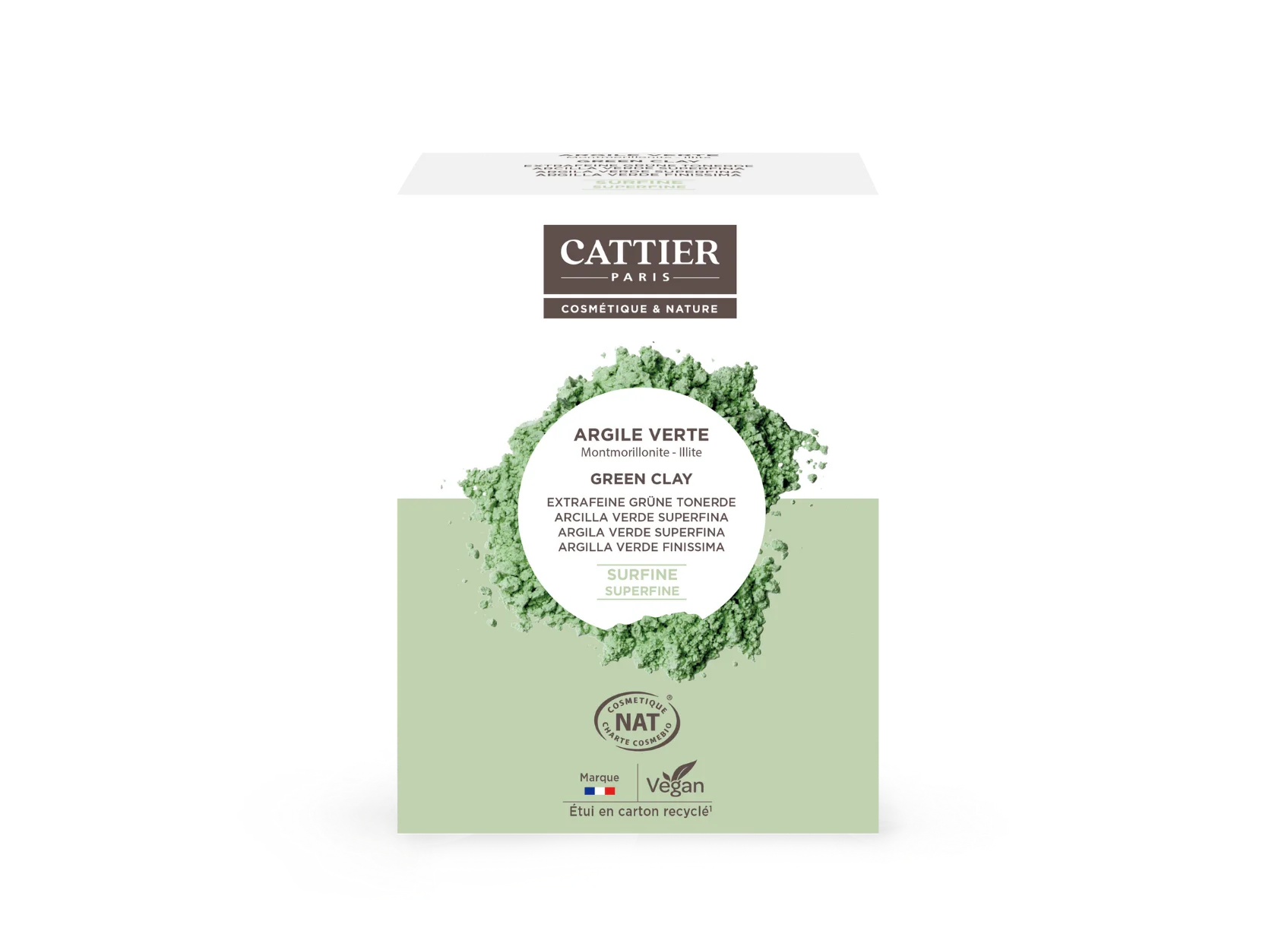 Visuel etui vrac argile verte surfine Cattier