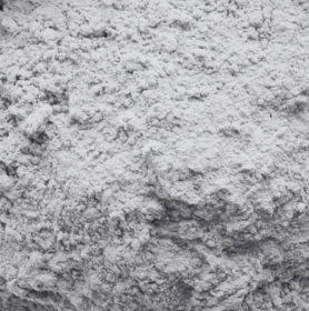 Visuel poudre d'argile noire