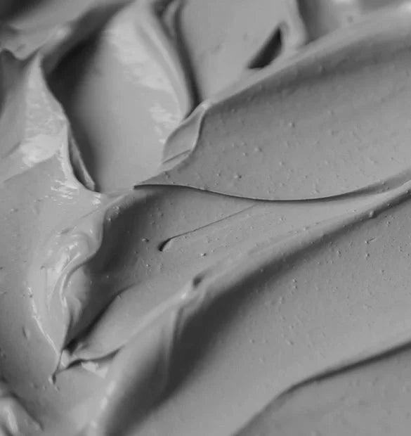 Visuel texture masque argile noir Cattier