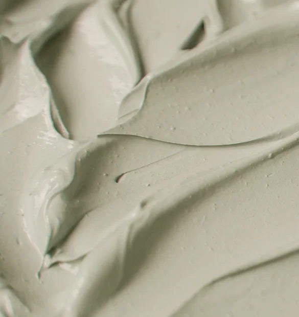 Visuel texture masque argile verte Cattier