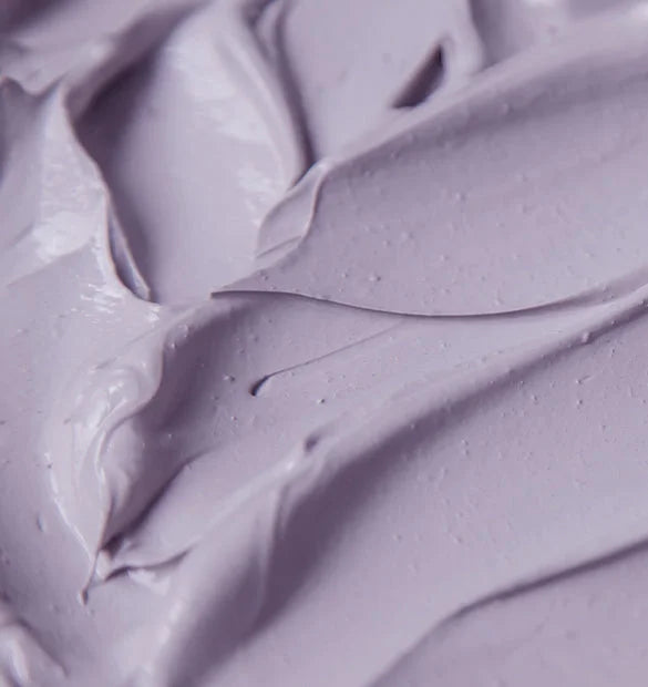 Visuel texture masque argile violette Cattier