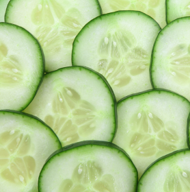 Visuel de tranches de concombres
