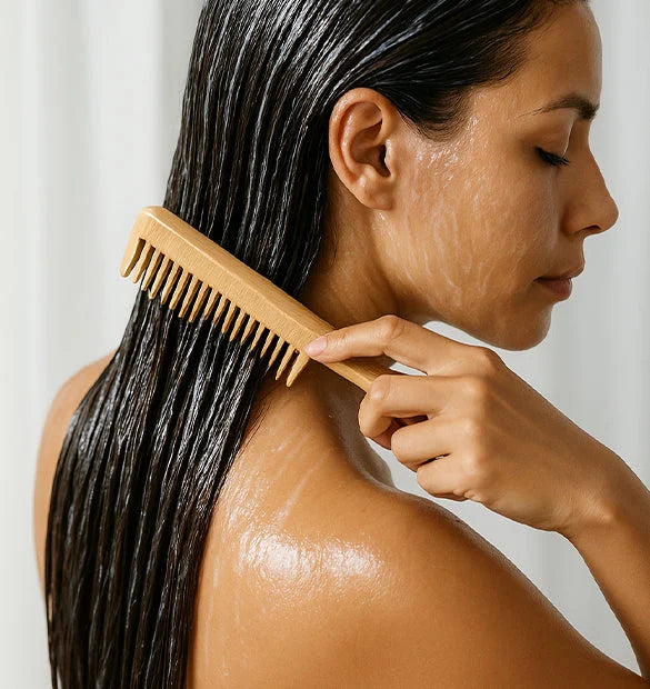 Visuel utilisation pot masque reparateur cheveux secs Cattier