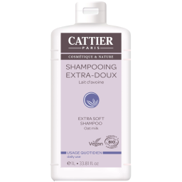 Shampooing extra-doux - Usage quotidien - Lait d'avoine - 1L