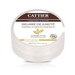 Beurre de karité - Parfum miel - Visage, corps et cheveux - 100g