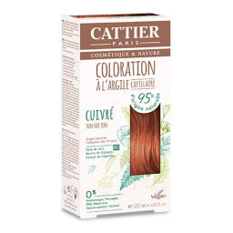 Clay hair coloring coppery 