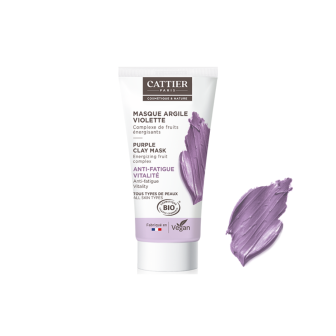 Mini masque argile violette - Anti-fatigue & vitalité - Tous types de peaux - 30ml