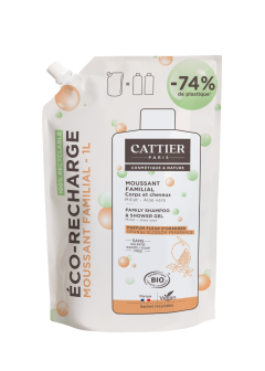 Moussant familial sans sulfate - Fleur d'oranger - Recharge